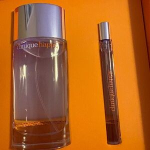 Clinique Happy Fragrance Set with Silver and Orange Accents